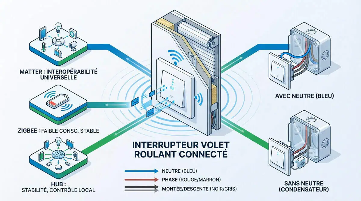 Critères de sélection d'un interrupteur volet connecté